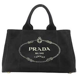 Borsa Prada Canapa in tela nera