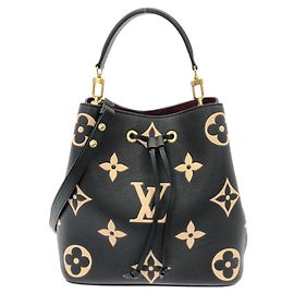 Borsa a Spalla Louis Vuitton Bicolor Monogram Empreinte Neo Noe MM