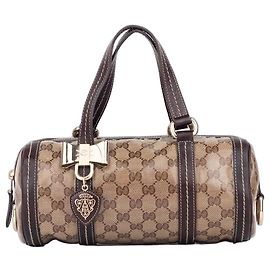 Gucci von Frida Giannini 2010er Mini Boston 'Duchessa' Crystal Monogram Handtasche