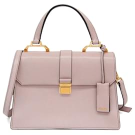 Miu Miu Madras Convertible Compartment Top Handle Leather Medium