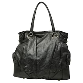 Borsa Tote in pelle nera Gucci Guccissima