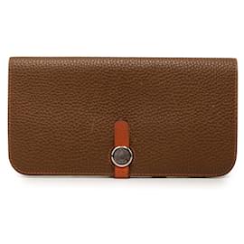 Cartera larga bi-fold Hermes Dogon Duo GM - Hermès