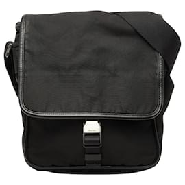 Borsa a tracolla con placca logo Triangle Prada