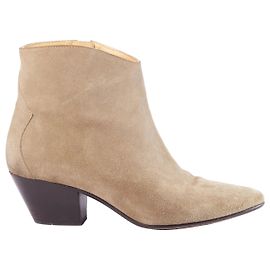 Botines Isabel Marant en ante taupe
