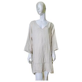 Autre Marque Vestido túnica de lino para mujer