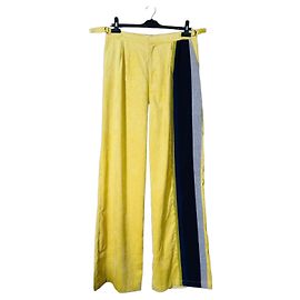 Autre Marque Pantalones de pana a rayas amarillos HEATHE