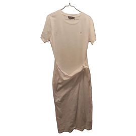 Vestido Midi de Algodón Blanco Polo Ralph Lauren