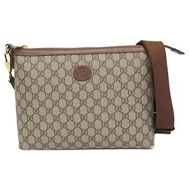 Gucci Borsa a tracolla GG Supreme marrone