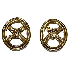 Orecchini a clip dorati Chanel