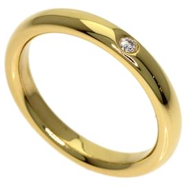 Anello a fascia in oro giallo 18K e diamanti Tiffany & Co.