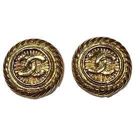 Orecchini a clip in lega dorata Chanel