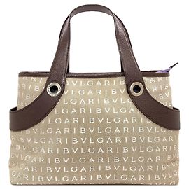 Borsa a mano in tela Bvlgari Bulgari Logomania