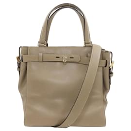 Borsa 2-Way B-Cube in pelle di vitello marrone Valextra