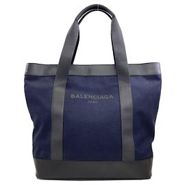 Balenciaga Navy Tote Bag