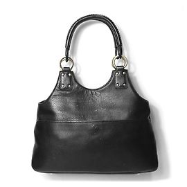 Borsa a tracolla in pelle nera Gucci