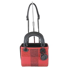 Borsa a tracolla rossa Christian Dior