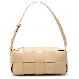 Bottega Veneta Marrom Pequena Nappa Intrecciato Brick Cassette