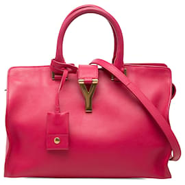 Borsa Saint Laurent Pink Small Calfskin Cabas Chyc