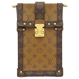 Louis Vuitton Braun Monogram Reverse Pochette Trunk Verticale