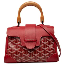Goyard Red Mini Goyardine Saigon Souple