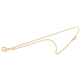 Collana con pendente flacone di profumo Dior Gold placcato oro