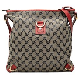 Gucci Bege GG Canvas Abbey D Ring Crossbody