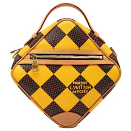 Messenger Louis Vuitton Yellow Damier Pop Chess