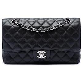 Chanel Black Medium Classic Caviar Double Flap