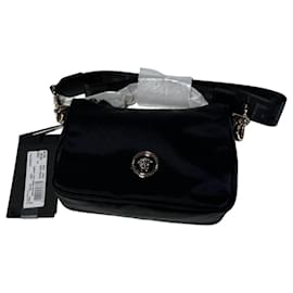 Versace Medusa Hobo Bag Schwarz aus technischem Gewebe