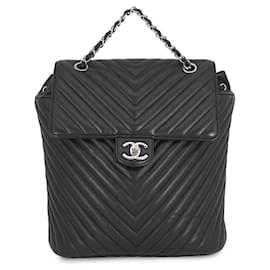 Zaino Chanel in agnello nero