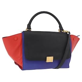 Céline Celine Tricolor Trapeze Leather Medium
