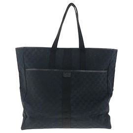 Borsa Tote in Tela GG e Pelle Gucci