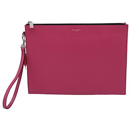 Portatabâlet Saint Laurent in pelle rosa