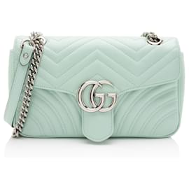 Borsa Gucci Matelasse Leather GG Marmont Media