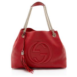 Bolsa de ombro Gucci Soho em couro, tamanho Medium