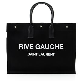Tote Large Rive Gauche in tela e pelle di vitello Saint Laurent