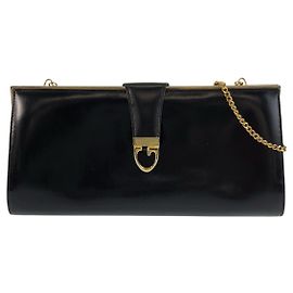 Borsa a tracolla con catena in pelle Gucci
