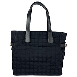 Tote da viaggio Chanel Nylon Nero Vintage