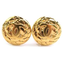 Orecchini a clip dorati Chanel