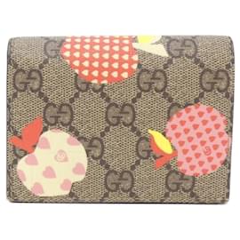 Gucci GG Supreme Bi-Fold Portemonnaie Beige Multicolore