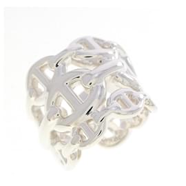 Hermes Hermès Chaine d'Ancre Enchainée Bague Anneau en Argent