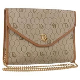 Christian Dior Vintage Honeycomb chain Canvas