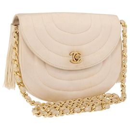 Chanel Vintage Round Flap Satin