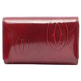 Cartera Bi-fold Cartier Happy Birthday en Bordeaux