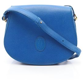 Borsa in pelle blu Cartier Must Line