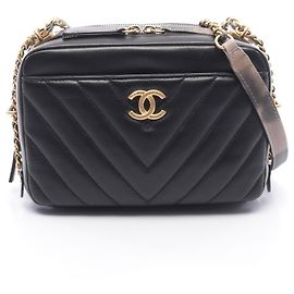 Piccola borsa a tracolla Chanel Chevron V-stitch