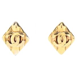 Orecchini a clip Chanel Coco Mark placcati oro