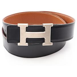Hermes Constance H-Belt - Reversible Calfskin Leather - Hermès