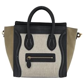 Celine Luggage Canvas und Leather Mini - Céline
