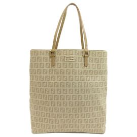 Sacola Tote em Canvas com Estampa Zucchino Fendi
